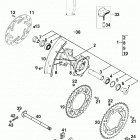 125 / 200 SX, MXC, EXC, EGS CHASSIS Hinterrad rear wheel 125-380 99