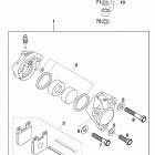 60/65 SX CHASSIS Bremszange vorne brake caliper front 60 / 65 99