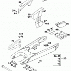 400/540 SXC, 620 SX CHASSIS Schwingarm,kettenschutz swingarm,chain guard 400 / 540 /...