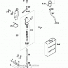 400/620 SUPER COMPETITION CHASSIS Rear brake control 400 / 620 99