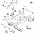 640 DUKE CHASSIS Schwingarm, kettenschutz swingarm, chain guard 640 99
