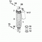 640 DUKE CHASSIS Federbein white power shock absorber white power 640 99