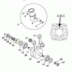 60/65 SX ENGINE Kurbelwelle, kolben crankshaft, piston 60 / 65 98 / 99