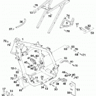 640 DUKE CHASSIS Rahmen, ausleger frame, sub frame 640 99