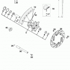 400/540 SXC, 620 SX CHASSIS Vorderrad sxc front wheel sxc 400 / 540 99