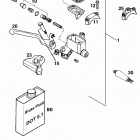 400/540 SXC, 620 SX CHASSIS Handbremszylinder hand brake cylinder 400 / 540 / 620 99