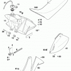 400/620 SUPER COMPETITION CHASSIS Tank, sitzbank, verkleidung tank, seat, cover 400 / 620 ...