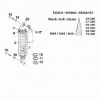 400/540 SXC, 620 SX CHASSIS Federbein wp shock absorber wp 400 / 540 / 620 99