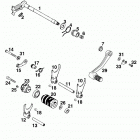 400/620 LC4 ENGINE Schaltung shifting mechanism 400 / 620 99