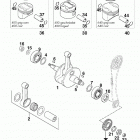 400 / 640 LC4 ENGINE Kurbelwelle, kolben crankshaft, piston 400 / 640 99