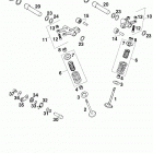 660 LC4 RALLYE ENGINE Ventiltrieb valve drive 660 99