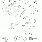 250/300/380 SX, MXC, EXC, EGS CHASSIS Tank,sitzbank,verkleidung tank,seat,cover 125-380 99