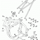 250/300/380 SX, MXC, EXC, EGS CHASSIS Rahmen, ausleger frame, sub frame 250 / 300 / 380 99