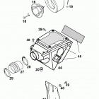 660 RALLYE LC4 CHASSIS Luftfilterkasten air filter box 660 99