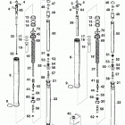 640 DUKE CHASSIS Gabelbeine white power fork legs white power 640 99