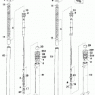 125 / 200 SX, MXC, EXC, EGS CHASSIS Gabelbeine marzocchi fork legs marzocchi 125 / 200 99