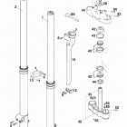 400/540 SXC, 620 SX CHASSIS Telegabel wp extreme front fork wp extreme 400 / 540 / 6...