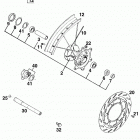 400/640 LC4/LC4 R* CHASSIS Vorderrad lc4, comp. front wheel lc4, comp. 400 / 620 / ...