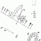 640 ADVENTURE-R CHASSIS Vorderrad front wheel 640 99