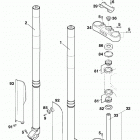 400/620 SUPER COMPETITION CHASSIS Telegabel wp usd43 front fork wp usd43 400 / 620 99