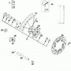 125 / 200 SX, MXC, EXC, EGS CHASSIS Vorderrad mxc,exc,egs front wheel mxc,exc,egs 125-380 99