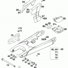 400/620 R/XC e CHASSIS Schwingarm, kettenschutz swingarm, chain guard 400 / 620...