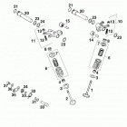 400/620 R/XC e ENGINE Ventiltrieb valve drive 400 / 620 98