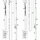 400/620 R/XC e CHASSIS Gabelbeine white power fork legs white power 400 / 620 9...