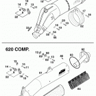 400/640 LC4 CHASSIS Silencer 400 / 620 / 640 98