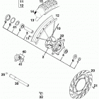 400/640 LC4 CHASSIS Vorderrad front wheel 400 / 620 / 640 98