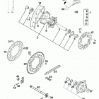 400/640 LC4 CHASSIS Hinterrad rear wheel 400 / 620 / 640 98