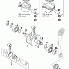 400/620 R/XC e ENGINE Kurbelwelle, kolben crankshaft, piston 400 / 620 98