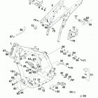 640 ADVENTURE-R CHASSIS Rahmen, ausleger frame, sub frame 640 98
