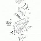 125 Sting CHASSIS Luftfilterkasten air filter box 125 98