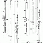 250/300/380 SX, MXC, EXC, EGS CHASSIS Gabelbeine white power fork legs 250 / 300 / 380 98