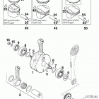 400 / 620 LC4 ENGINE Kurbelwelle, kolben crankshaft, piston 400 / 620 98