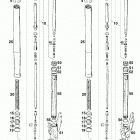 125 Sting CHASSIS Gabelbeine white power fork legs white power 125 98
