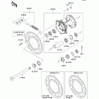 KX250F (KX250-XAFB) Задняя ступица колеса