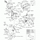 Ninja 650R (EX650-C9F) Обтекатель (верхний)