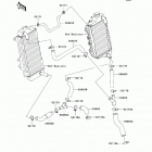 KX450F (KX450-EAF) Патрубки охлаждения