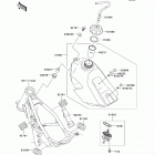 KX85 (KX85-ABF) Топливный бак