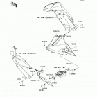 Ninja 650R (EX650-C9F) Обтекатель нижний