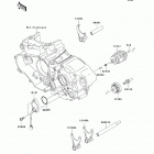 KX450F (KX450-EAF) Валы и вилки переключения передач