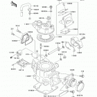KX85 (KX85-AAF) Цилиндр и головка цилиндров