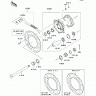 KX450F (KX450-EAF) Задняя ступица колеса
