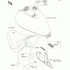 Vulcan 900 Classic LT (VN900-D7F) Наклейки предупреждения