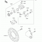 Ninja 500R (EX500-D9F) Задний тормоз