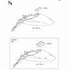 KLX140  (KLX140-A9F) Наклейки предупреждения