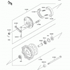 KLX110  (KLX110-A7F) Переднее колесо
