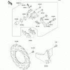 KLR650 (KL650-E9F) Задний тормоз